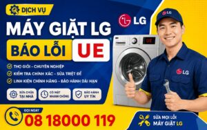 máy giặt LG báo lỗi UE