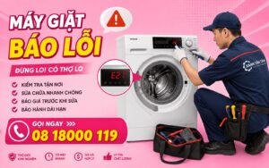 máy giặt báo lỗi