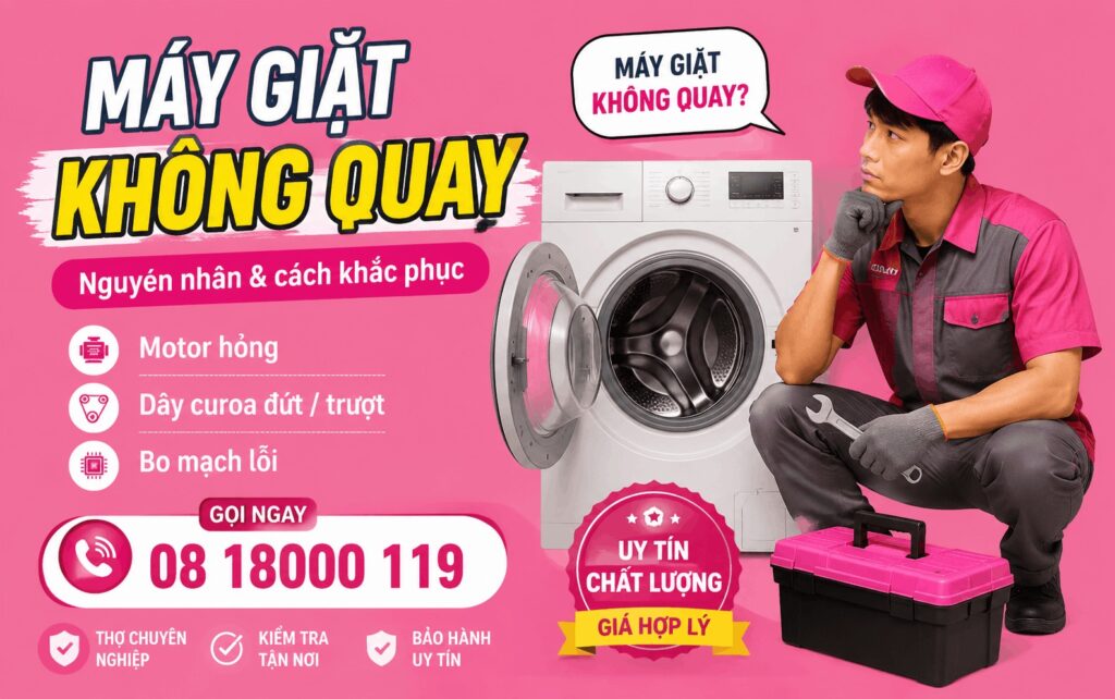 máy giặt không quay