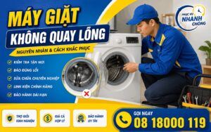 máy giặt không quay lồng
