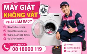 máy giặt không vắt phải làm sao