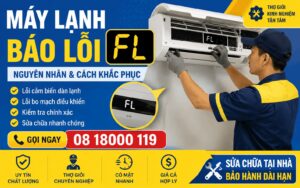 máy lạnh báo lỗi Fl