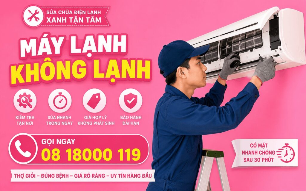 máy lạnh không lạnh
