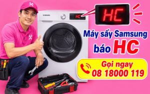máy sấy Samsung báo HC