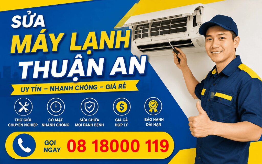 sửa máy lạnh thuận an