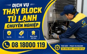 thay block tủ lạnh giá bao nhiêu