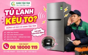 tủ lạnh kêu to