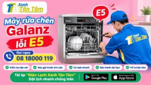 Máy rửa chén Galanz lỗi E5