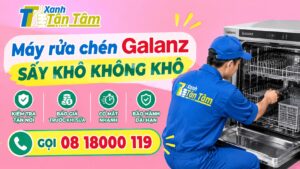 Máy rửa chén Galanz sấy không khô