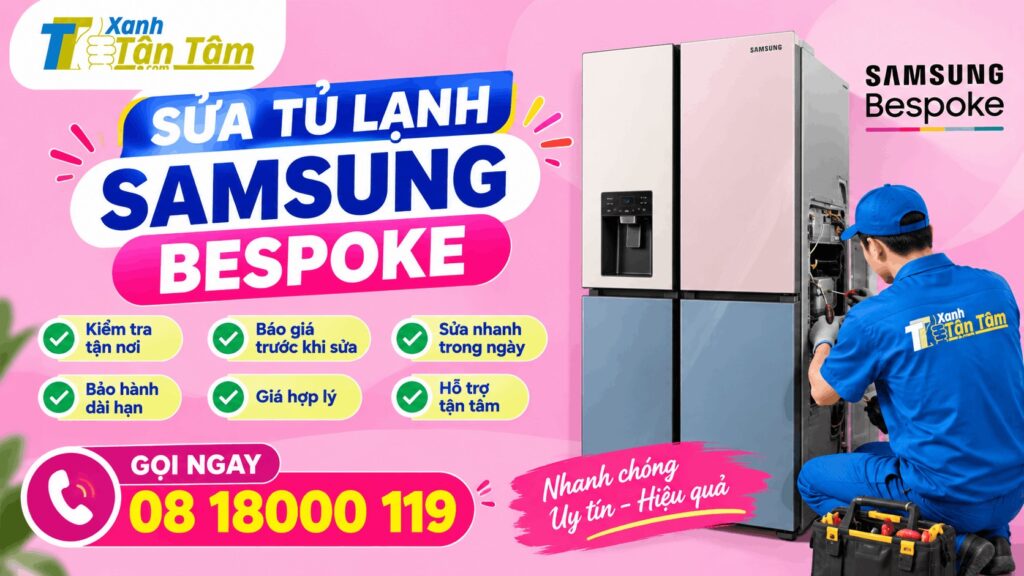 Sửa tủ lạnh Samsung Bespoke