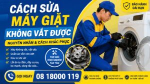 cách sửa máy giặt không vắt được