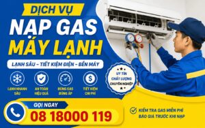 dịch vụ nạp gas máy lạnh