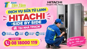 dịch vụ sửa tủ lạnh hitachi side by side tại nhà tphcm