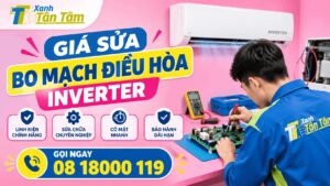 giá sửa bo mạch điều hòa Inverter