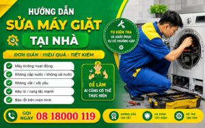 hướng dẫn sửa máy giặt tại nhà