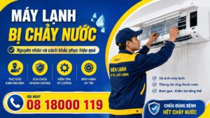 máy lạnh bị chảy nước