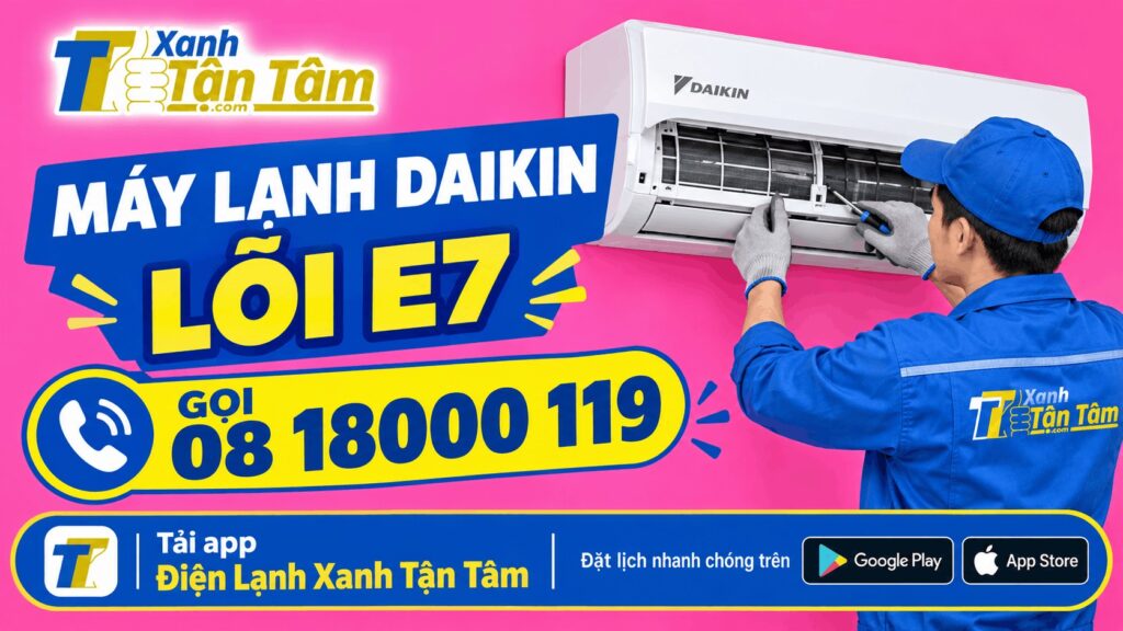 máy lạnh daikin lỗi e7