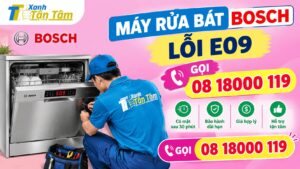 máy rửa bát bosch lỗi e09