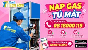 nạp gas tủ mát
