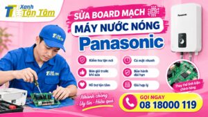 sửa board mạch máy nước nóng panasonic