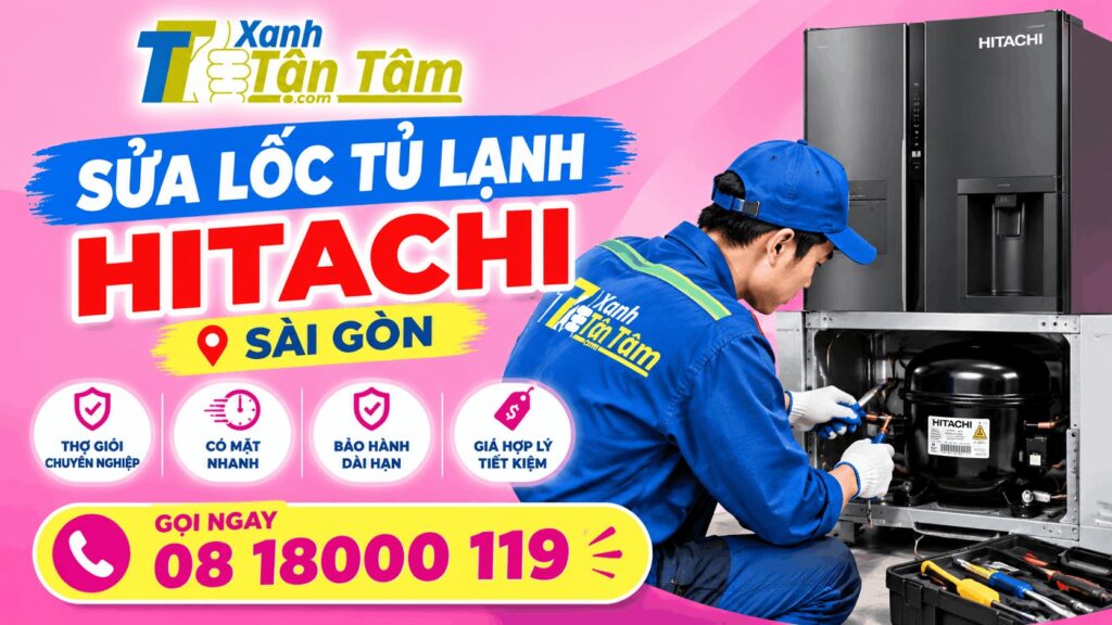 sửa lốc tủ lạnh Hitachi Sài Gòn