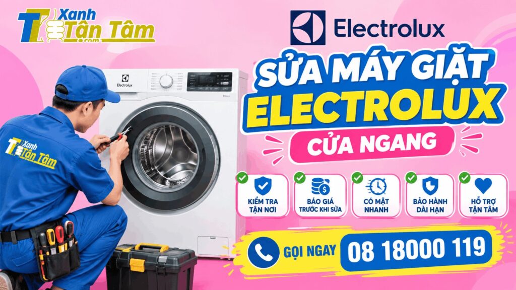 sửa máy giặt electrolux cửa ngang