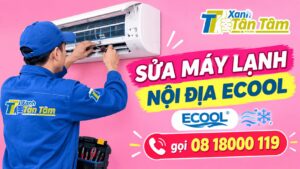 sửa máy lạnh nội địa Ecool