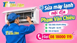 sửa máy lạnh nội địa Phạm Văn Chiêu