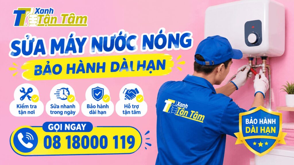 sửa máy nước nóng bảo hành dài hạn