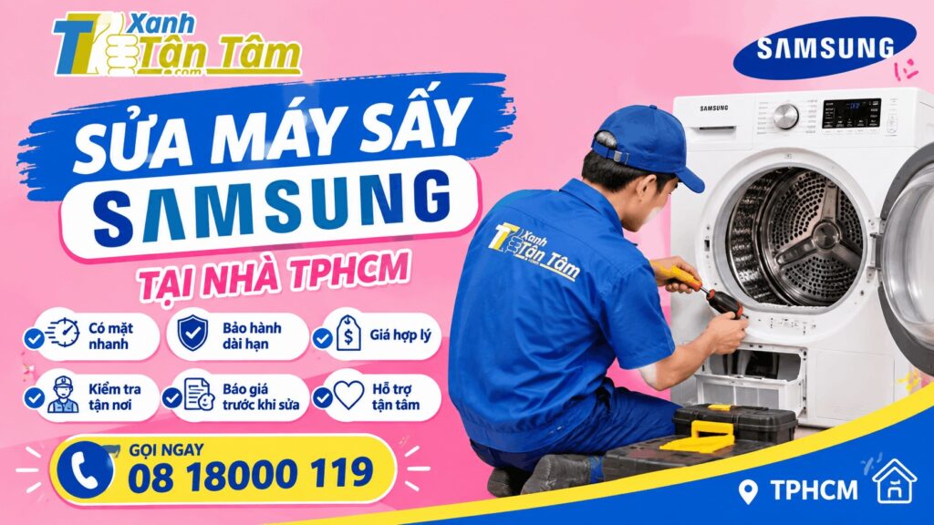 sửa máy sấy Samsung tại nhà TPHCM