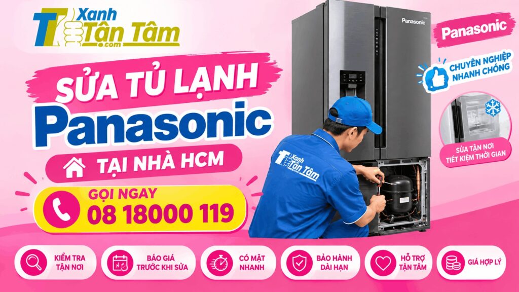 sửa tủ lạnh panasonic tại nhà hcm