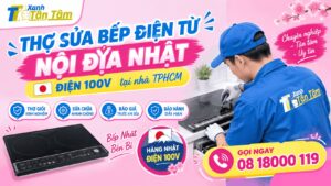 thợ sửa bếp điện từ nội địa Nhật điện 100V tại nhà TPHCM