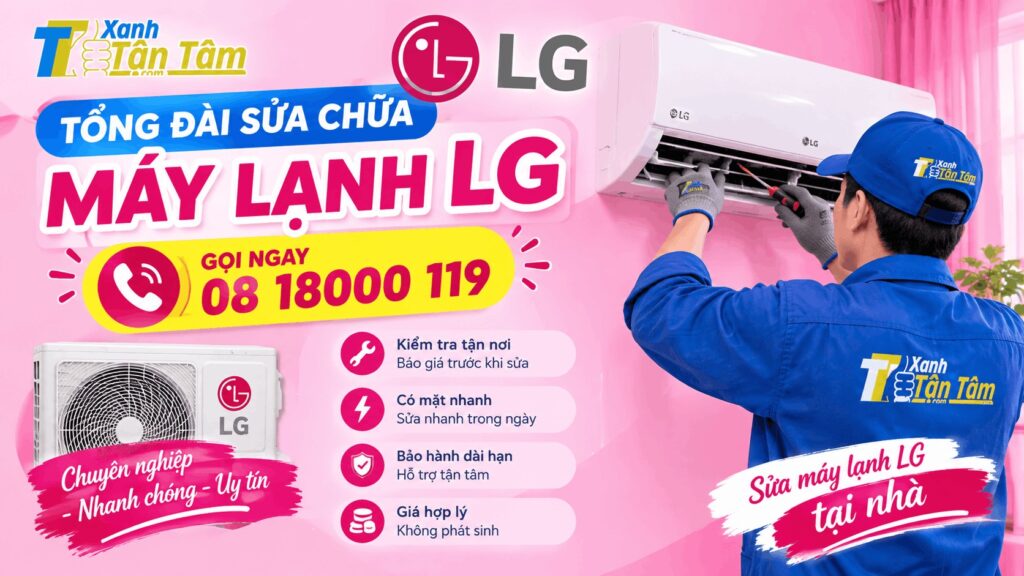 tổng đài sửa chữa máy lạnh LG
