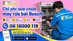 Chi phí sửa chữa máy rửa bát Bosch