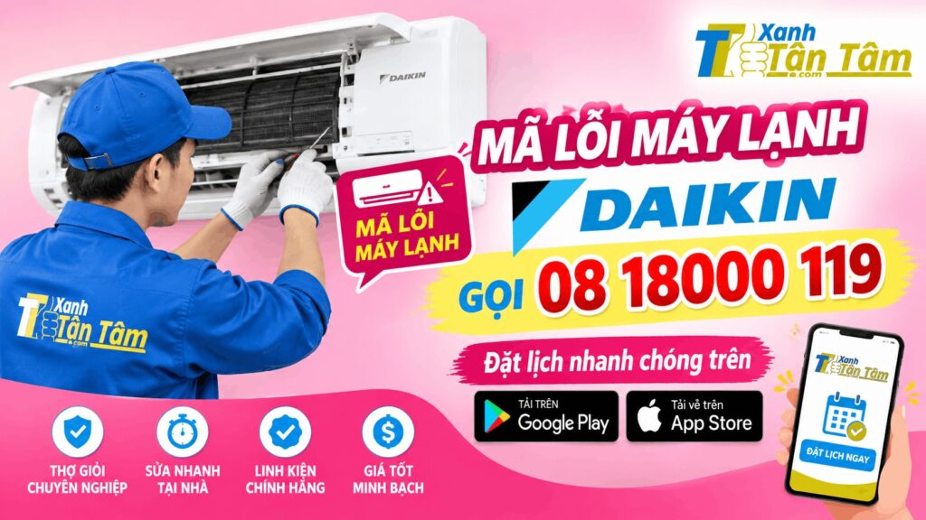 Mã lỗi máy lạnh Daikin