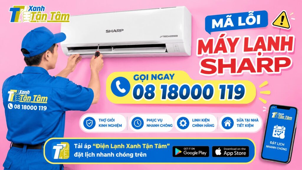 Mã lỗi máy lạnh Sharp