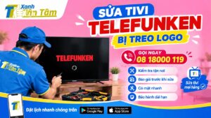 Sửa tivi Telefunken bị treo logo