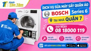 dịch vụ sửa máy sấy quần áo Bosch Series 6 tại nhà quận 7