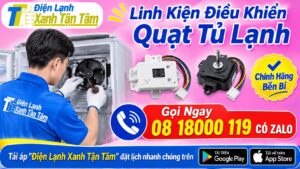 linh kiện điều khiển quạt tủ lạnh