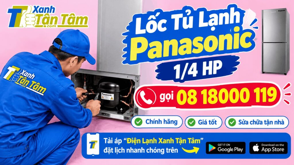 lốc tủ lạnh Panasonic 1/4 HP