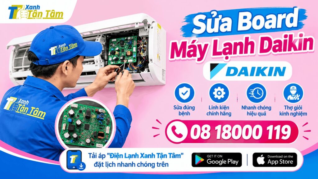 sửa board máy lạnh daikin