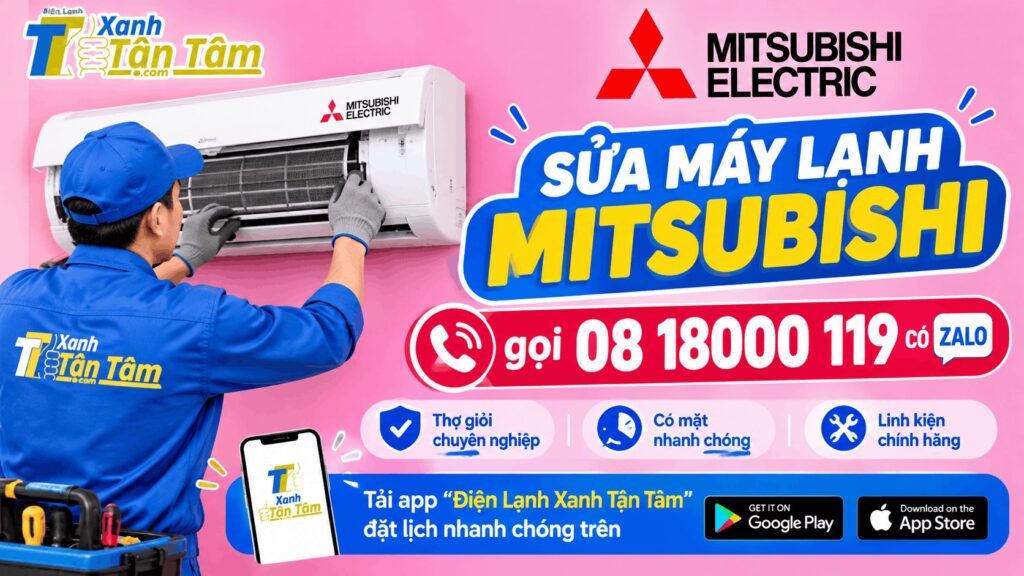 Sửa máy lạnh Mitsubishi Electric