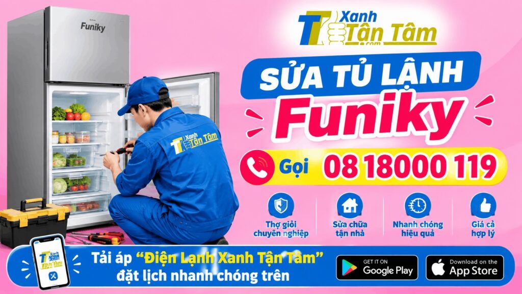 sửa tủ lạnh Funiky
