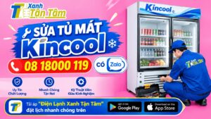 sửa tủ mát Kincool