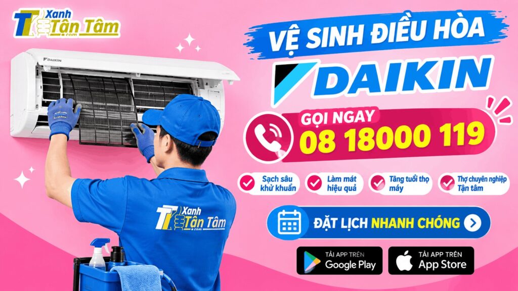 vệ sinh điều hòa daikin